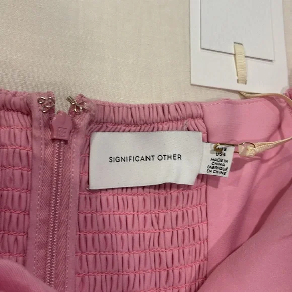 NWT Significant Other Camilla Dress in Pop Pink - Picture 7 of 8